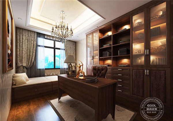 簡(jiǎn)歐書(shū)房&mdash;點(diǎn)到為止的精簡(jiǎn)美