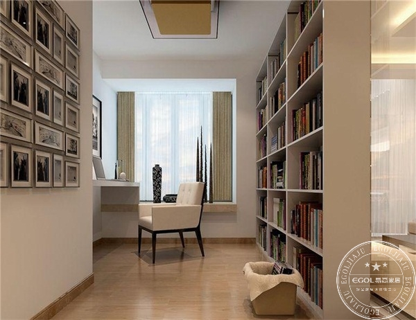 定制書房設計效果圖