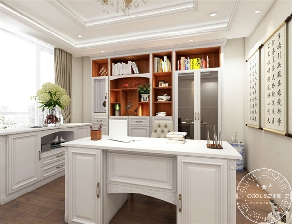 定制書(shū)房效果圖